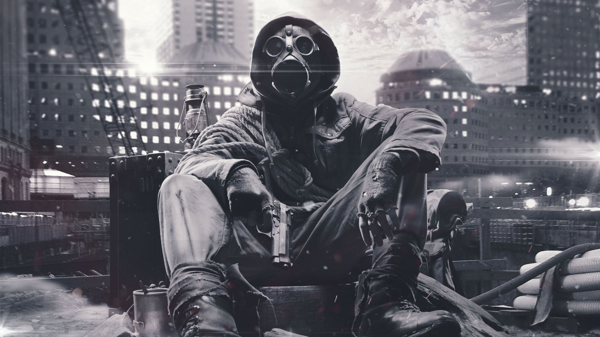 Download Dark Gas Mask 4k Ultra HD Wallpaper