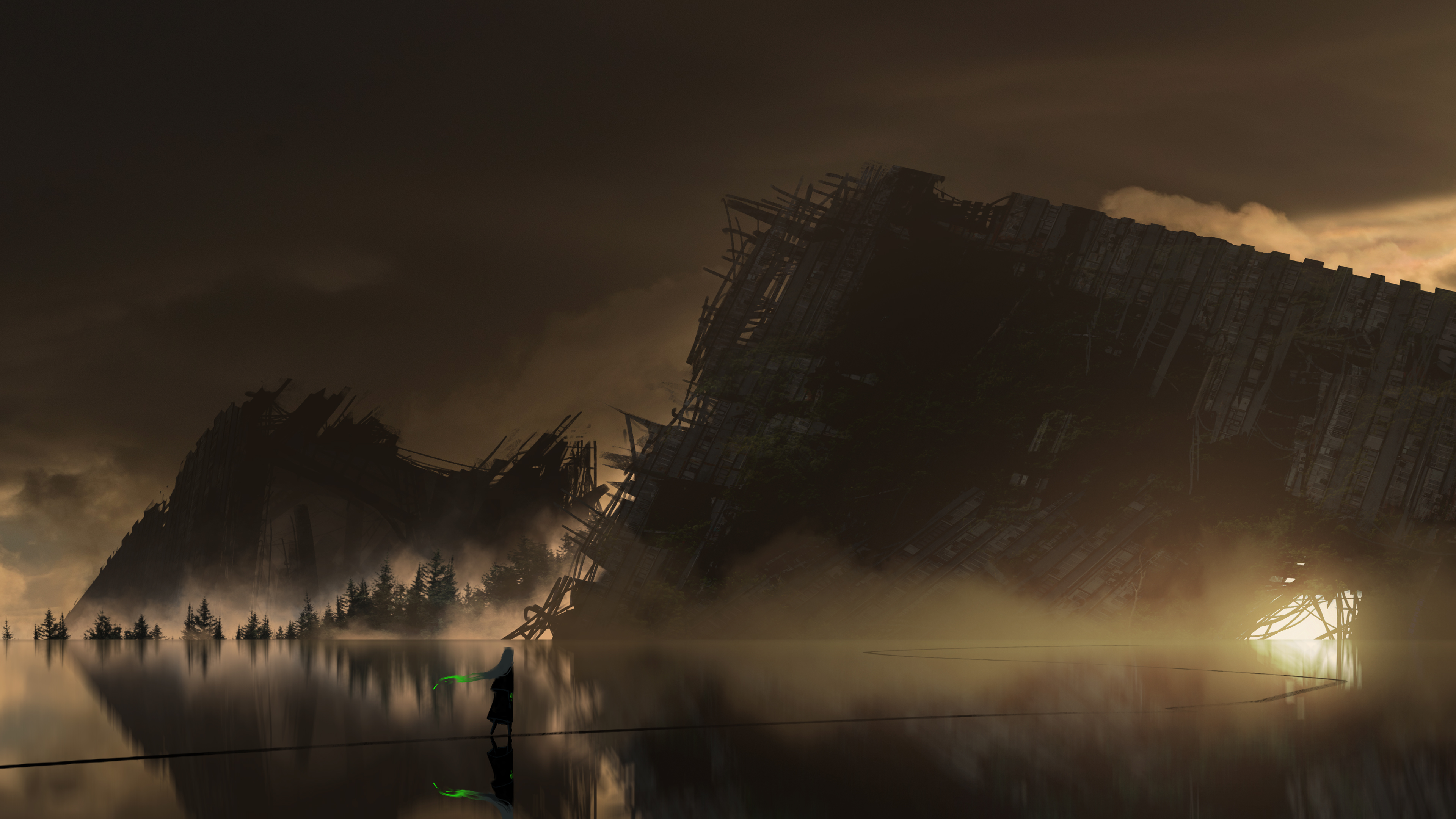 Anime Post Apocalyptic HD Wallpaper | Background Image