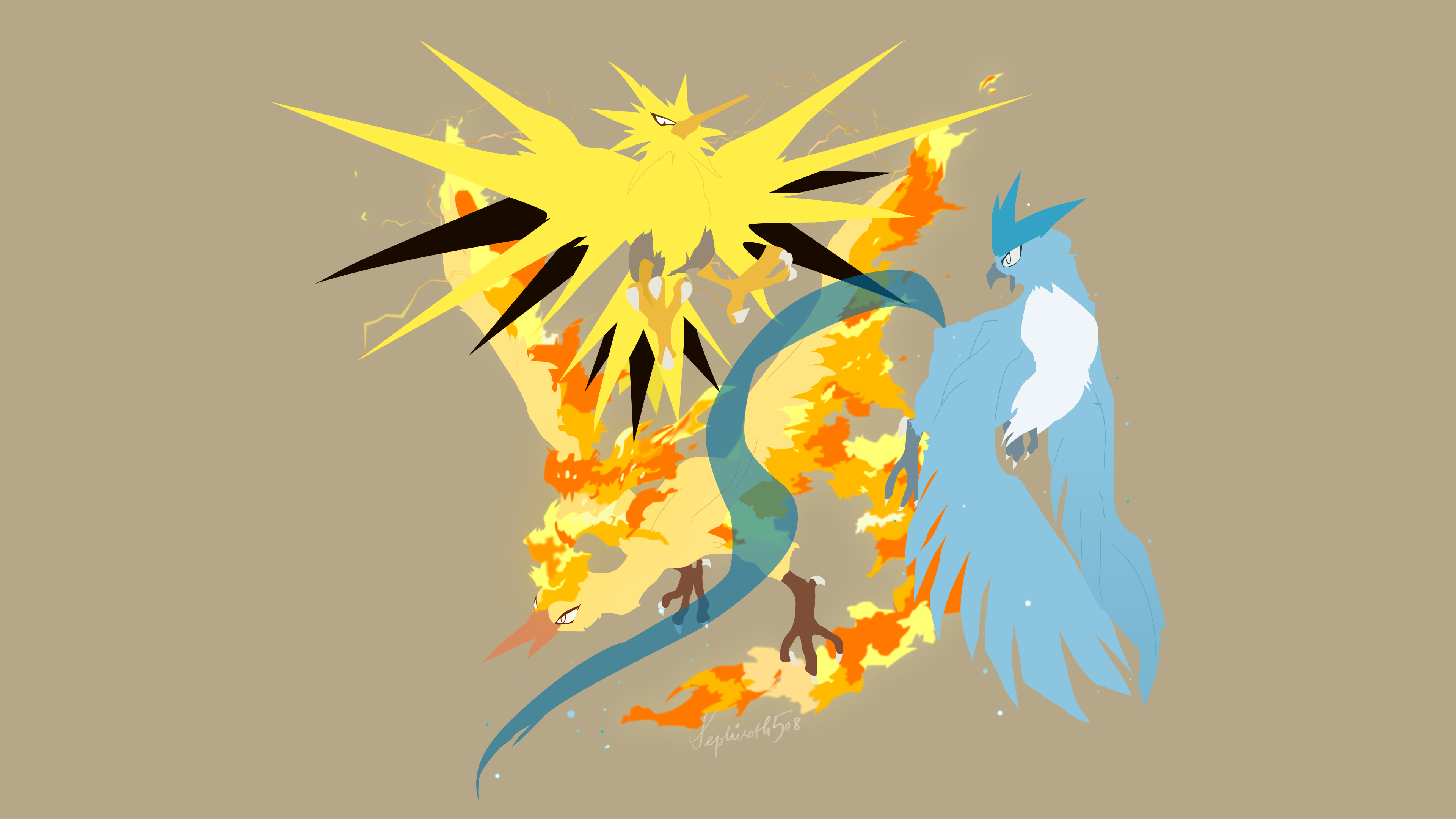 Legendary Pokemon Moltres Drawing - Wallpaper - Image Chest - Free