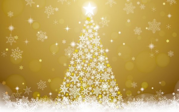 Holiday Christmas Christmas Tree Merry Christmas Snowflake HD Wallpaper | Background Image