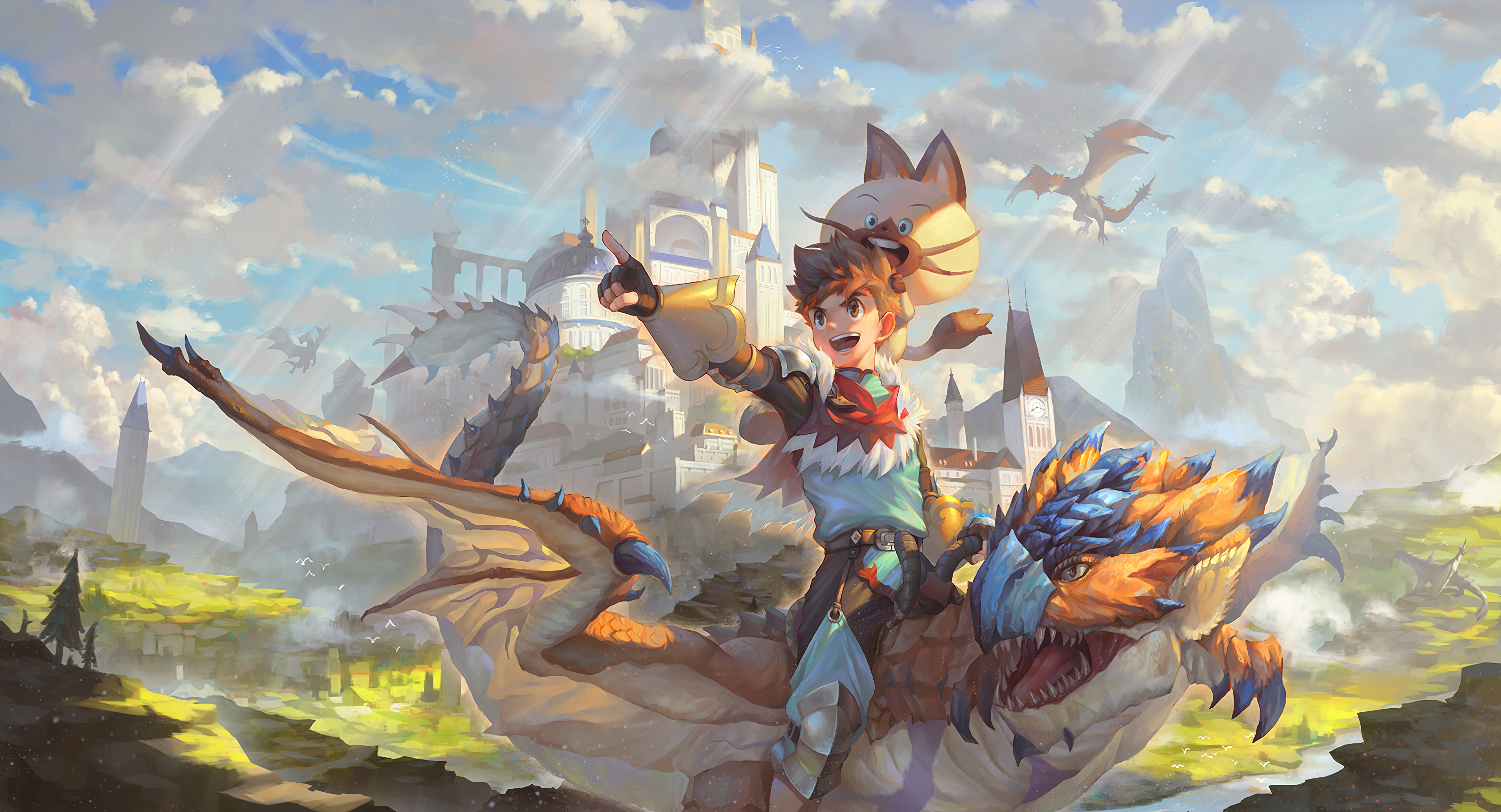 Wallpaper  Monster Hunter Rathalos potions anime girls 2048x1308   CHEN232  2232930  HD Wallpapers  WallHere