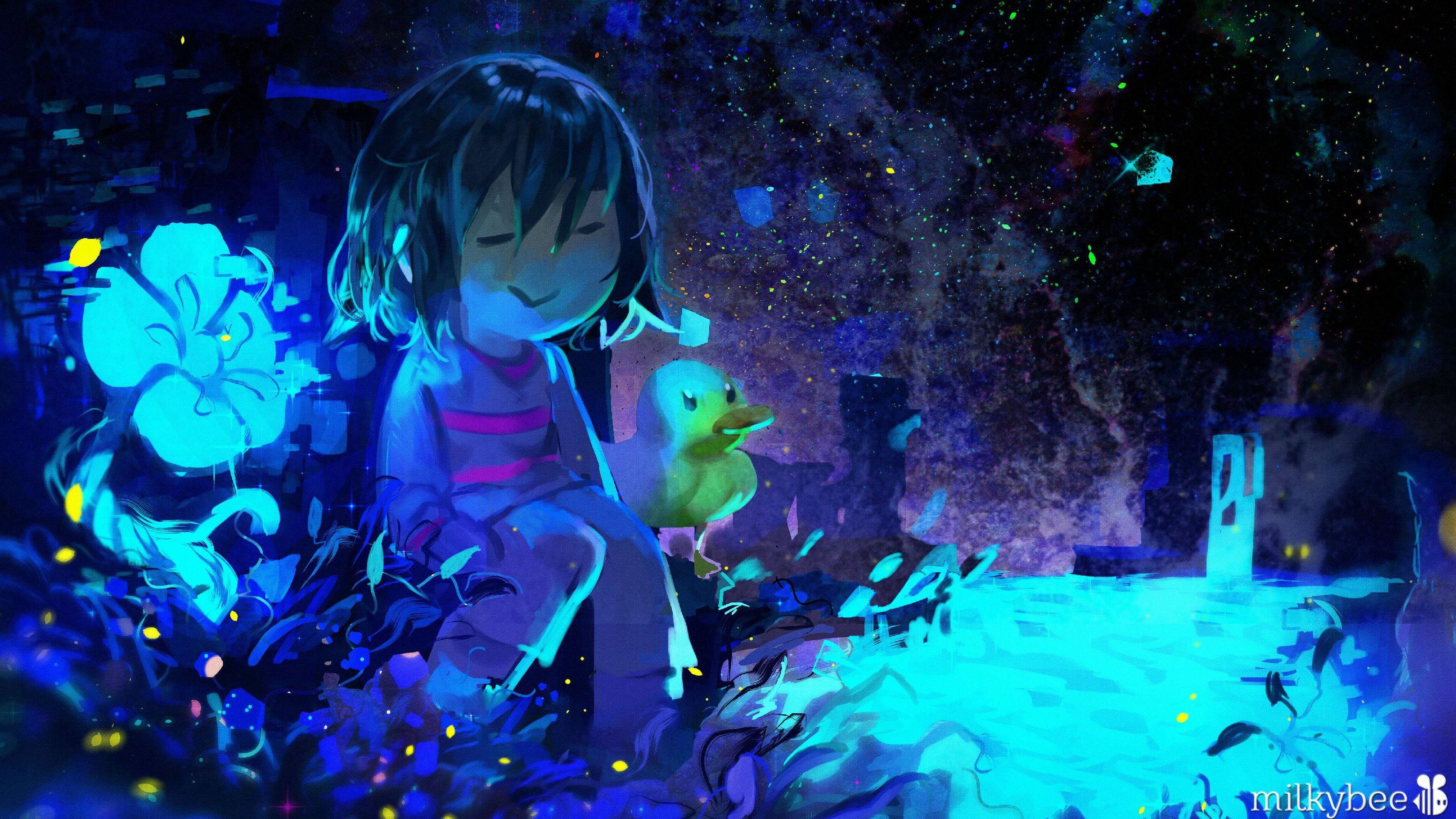 Wallpaper frisk, undertale, video, game, art desktop wallpaper, hd