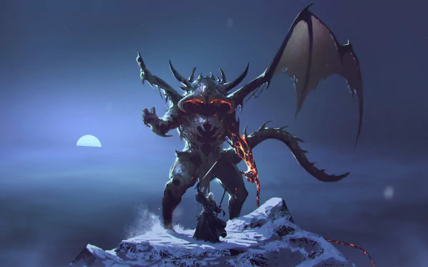 Gandalf demon Balrog (Lord Of The Rings) fantasy The Lord Of The Rings HD Desktop Wallpaper | Background Image