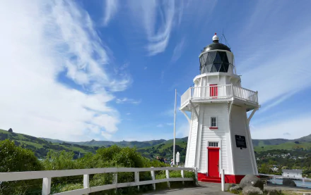  Akaroa Lighthouse, New Zealand's South Island by Bernard Spragg
