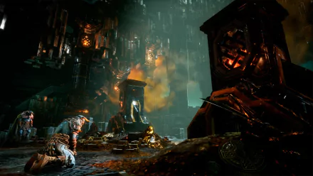 HD desktop wallpaper of The Bard's Tale IV: Barrows Deep, featuring dark, atmospheric dungeon ruins.