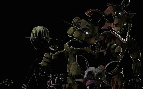 Video Game Five Nights at Freddy's 3 Five Nights at Freddy's Phantom Freddy Phantom Foxy Phantom Mangle Phantom Puppet HD Wallpaper | Background Image