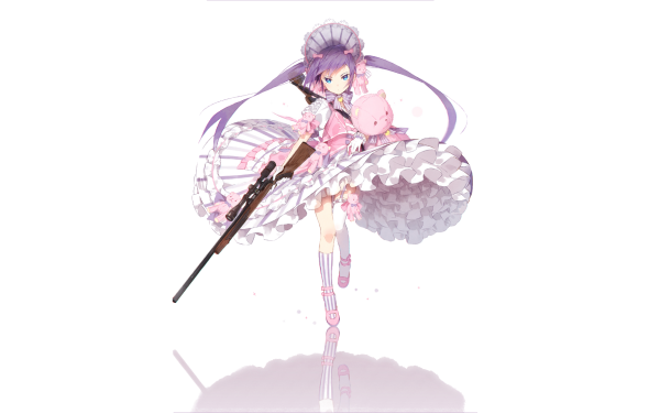 Anime Original Gun Cute HD Wallpaper | Background Image