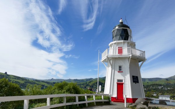 Man Made Lighthouse New Zealand Building HD Wallpaper | Background Image