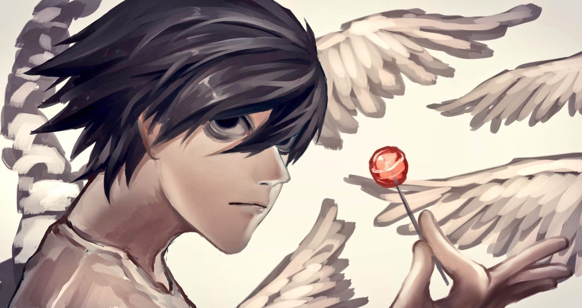 Pictures Death Note Horrible Wings Anime Angels 3000x1892