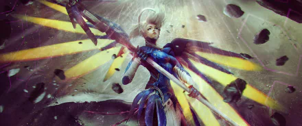 Mercy (Overwatch) video game Overwatch HD Desktop Wallpaper | Background Image