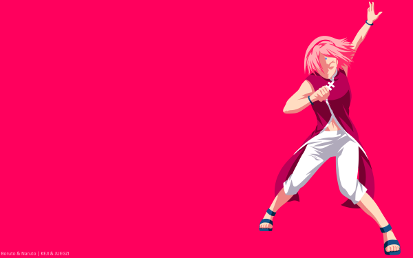 Anime Boruto Naruto Boruto: Naruto Next Generations Sakura Haruno Pink Hair Short Hair Minimalist HD Wallpaper | Background Image