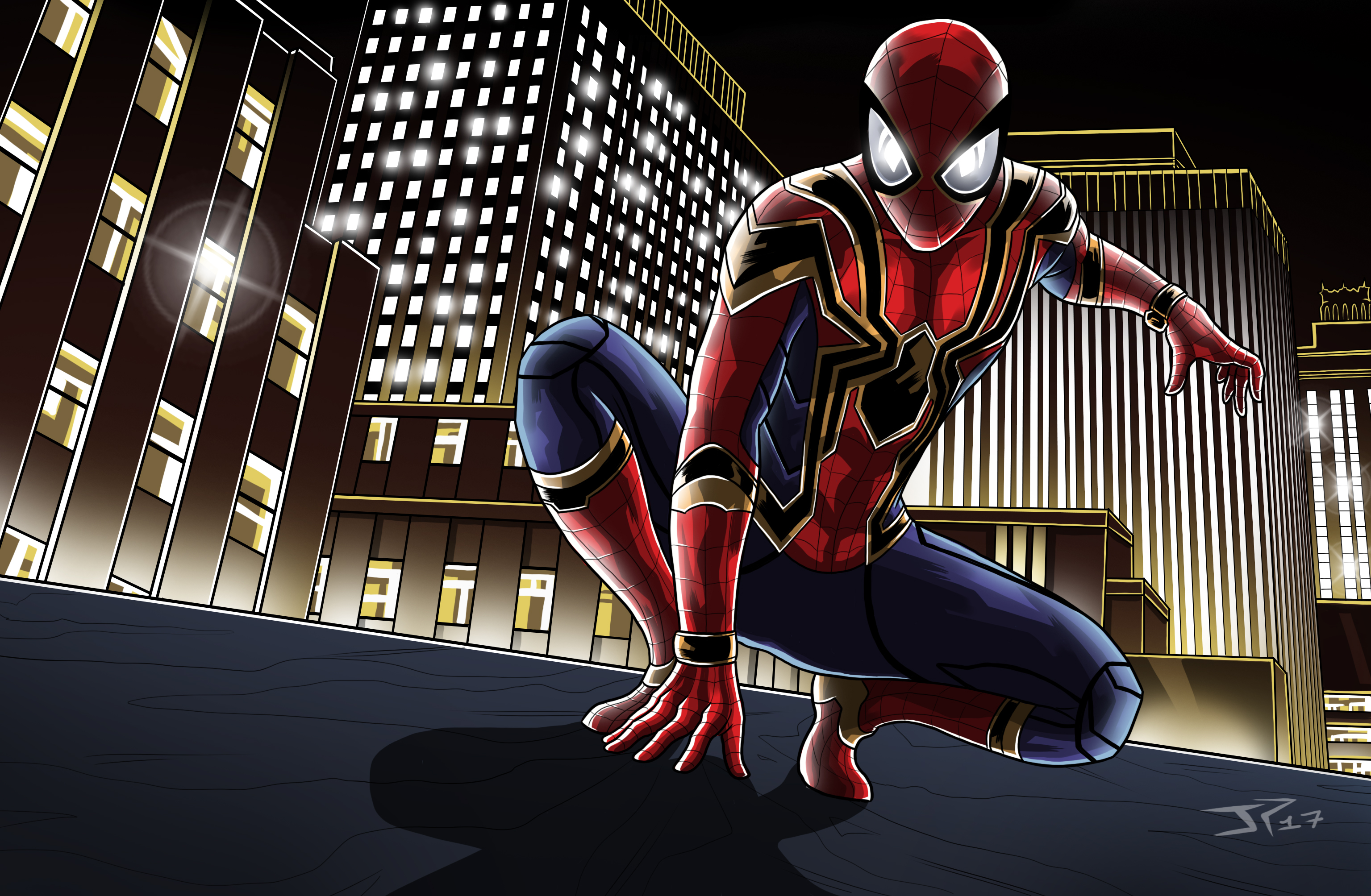 Comics Spider-Man 8k Ultra HD Wallpaper by Mattia F. Ruffo