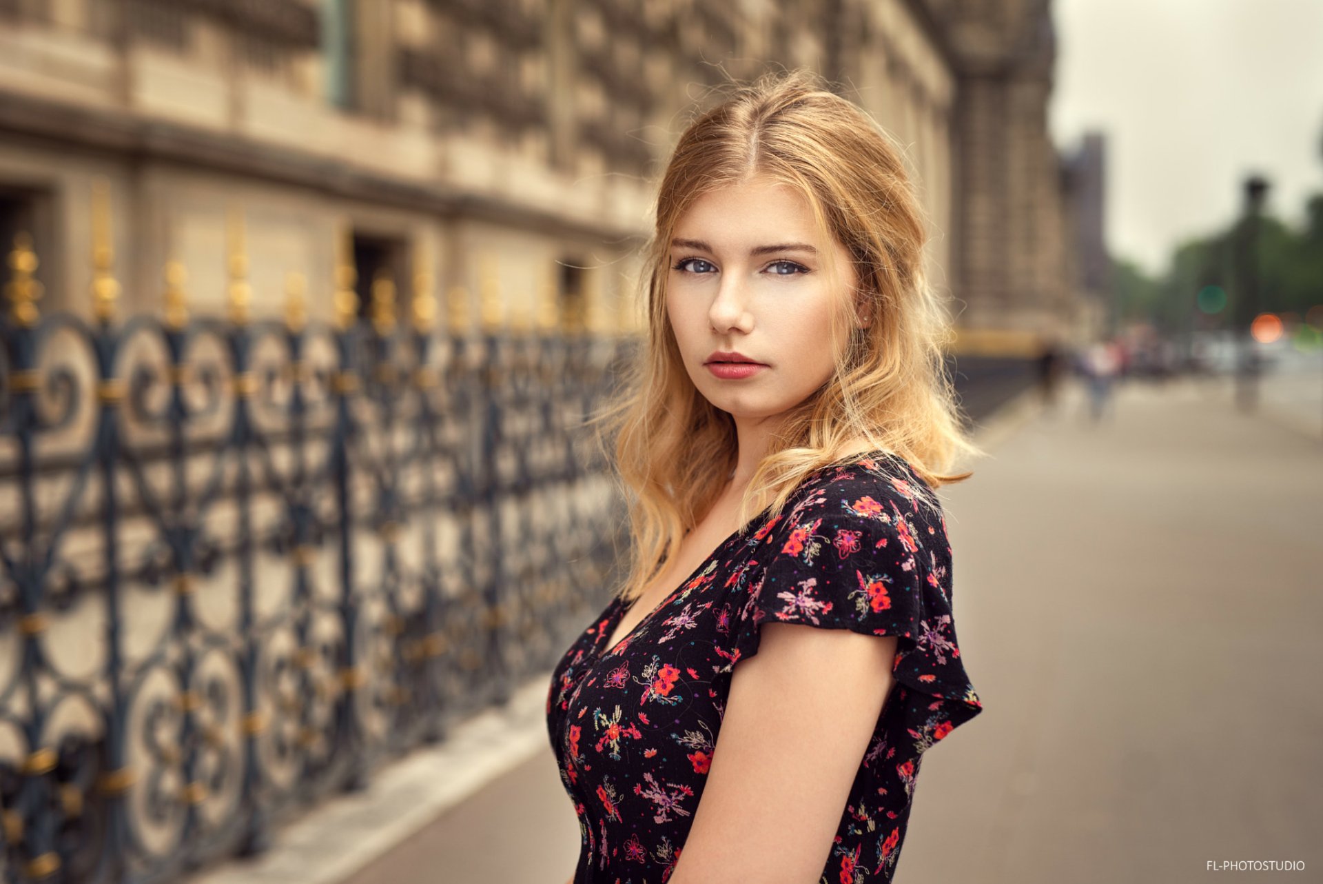 Download Blue Eyes Blonde Depth Of Field Woman Model Hd Wallpaper By Lods Franck