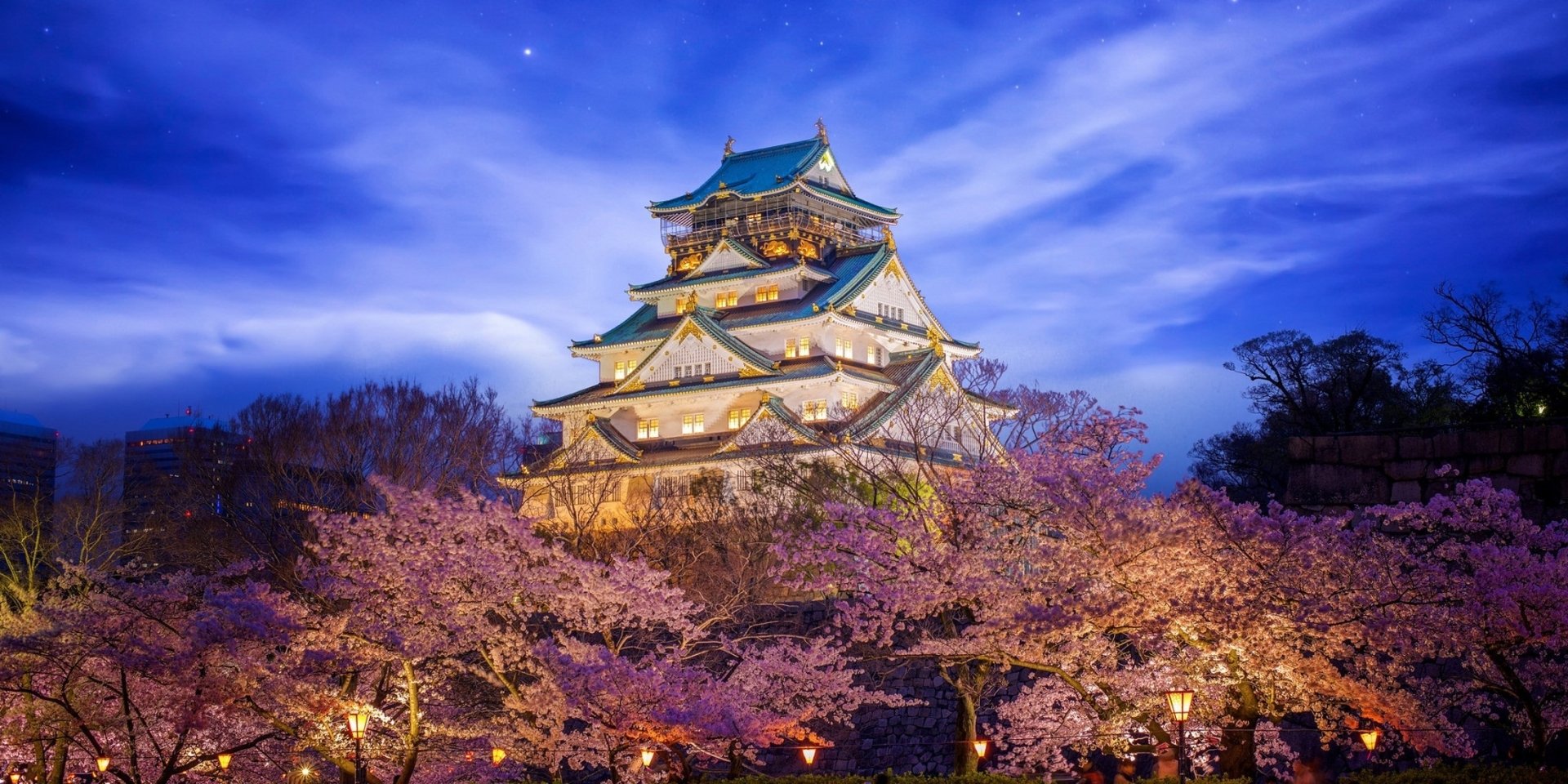 Download Man Made Osaka Castle HD Wallpaper
