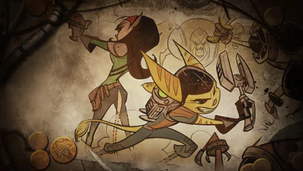 Clank (Ratchet & Clank) Ratchet (Ratchet & Clank) video game Ratchet & Clank Future: Quest for Booty HD Desktop Wallpaper | Background Image