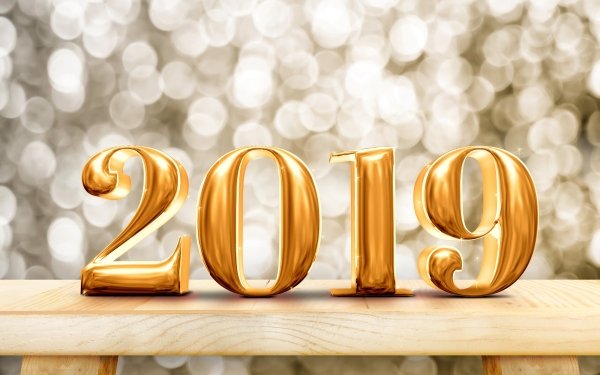 Holiday New Year 2019 Bokeh HD Wallpaper | Background Image