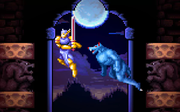 pixel art video game ActRaiser HD Desktop Wallpaper | Background Image