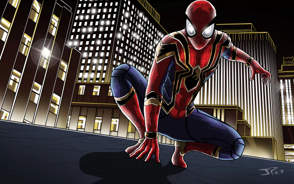 Iron Spider Comic spider man HD Desktop Wallpaper | Background Image