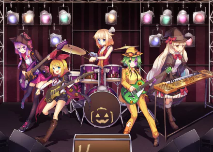 Rin Kagamine Yuzuki Yukari ONE (Vocaloid) Mayu (Vocaloid) GUMI (Vocaloid) Anime Vocaloid HD Desktop Wallpaper | Background Image