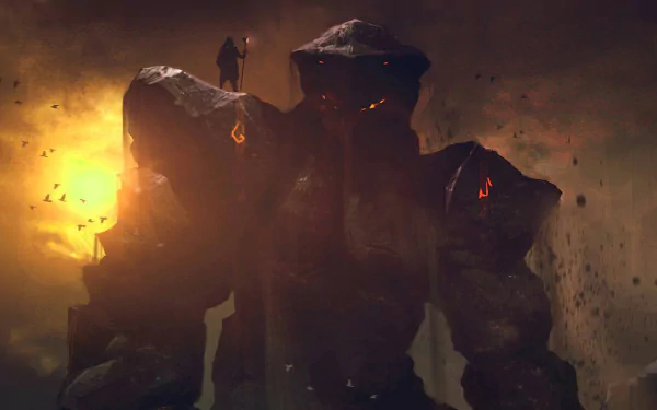 golem dark magic fantasy giant Dark Fantasy HD Desktop Wallpaper | Background Image