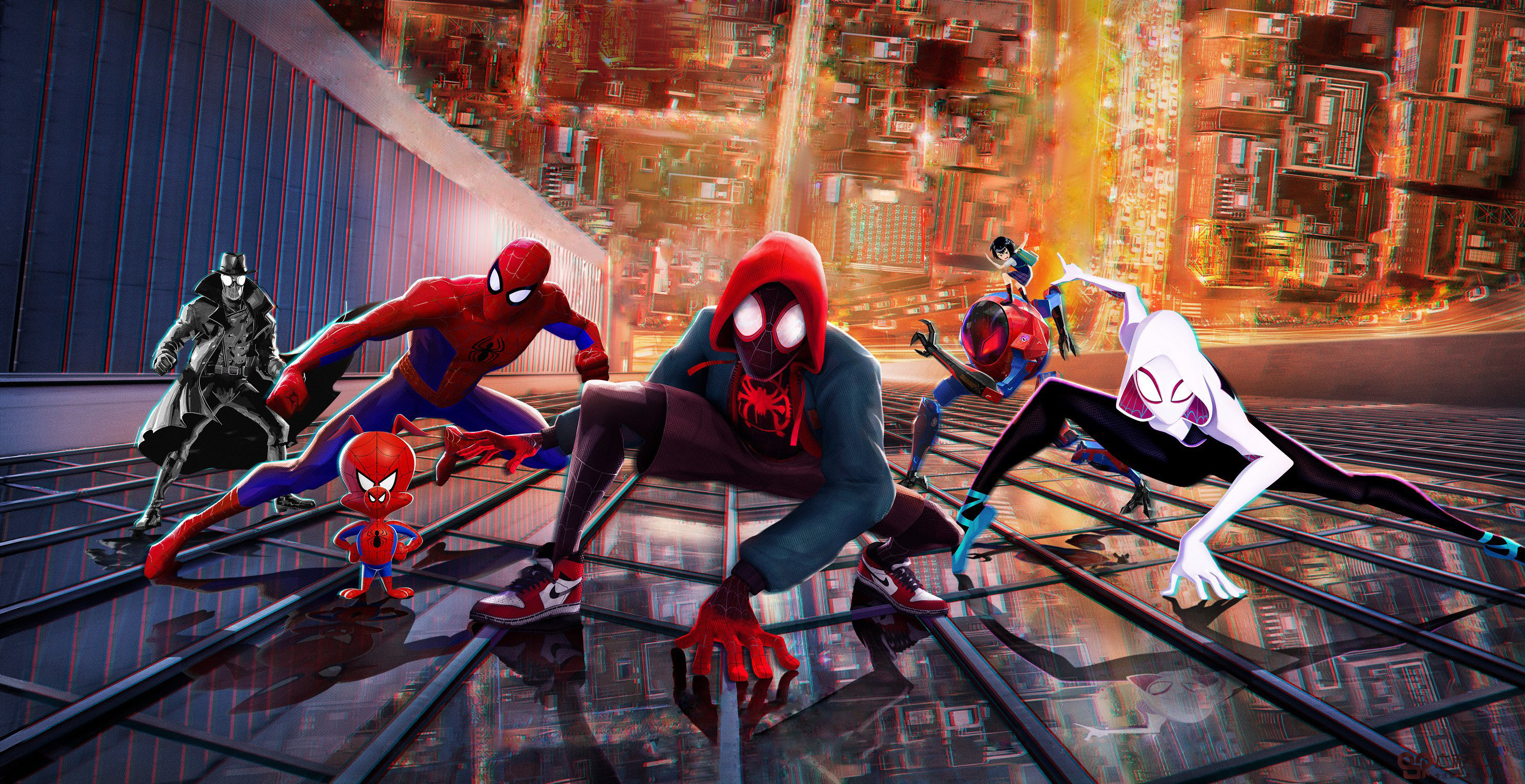 Wallpaper spider-man: across the spiderverse, minimal and funny