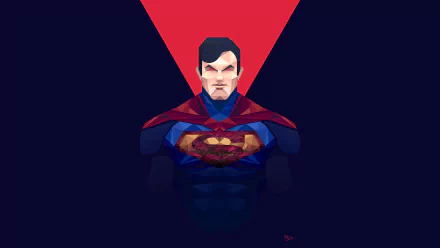 low poly DC Comics Comic Superman HD Desktop Wallpaper | Background Image