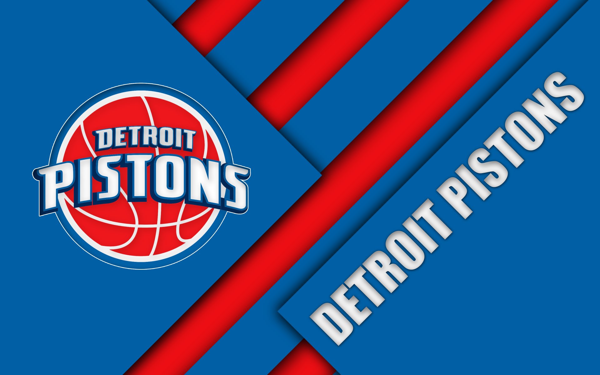 Download Logo NBA Basketball Detroit Pistons Sports 4k Ultra HD Wallpaper