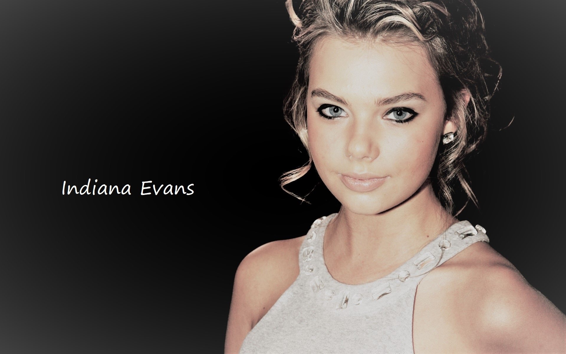 Download Blue Eyes Blonde Actress Celebrity Indiana Evans HD Wallpaper