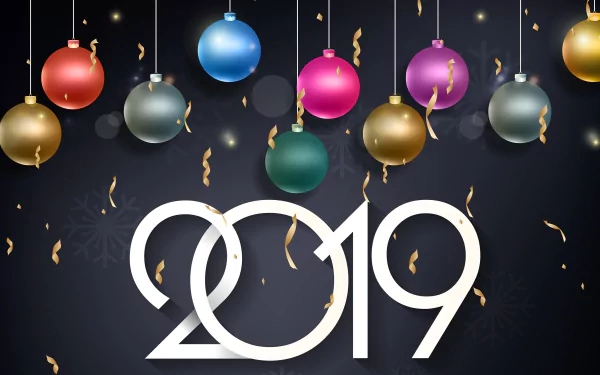 bauble holiday New Year 2019 HD Desktop Wallpaper | Background Image