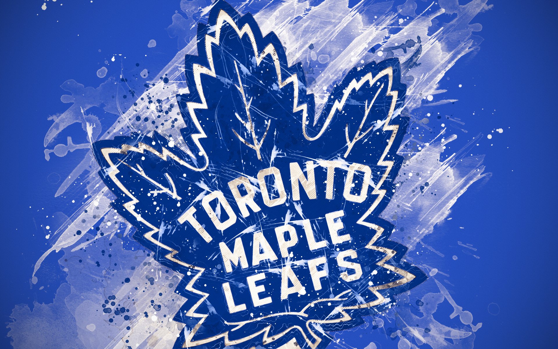 Download NHL Emblem Logo Toronto Maple Leafs Sports 4k Ultra HD Wallpaper