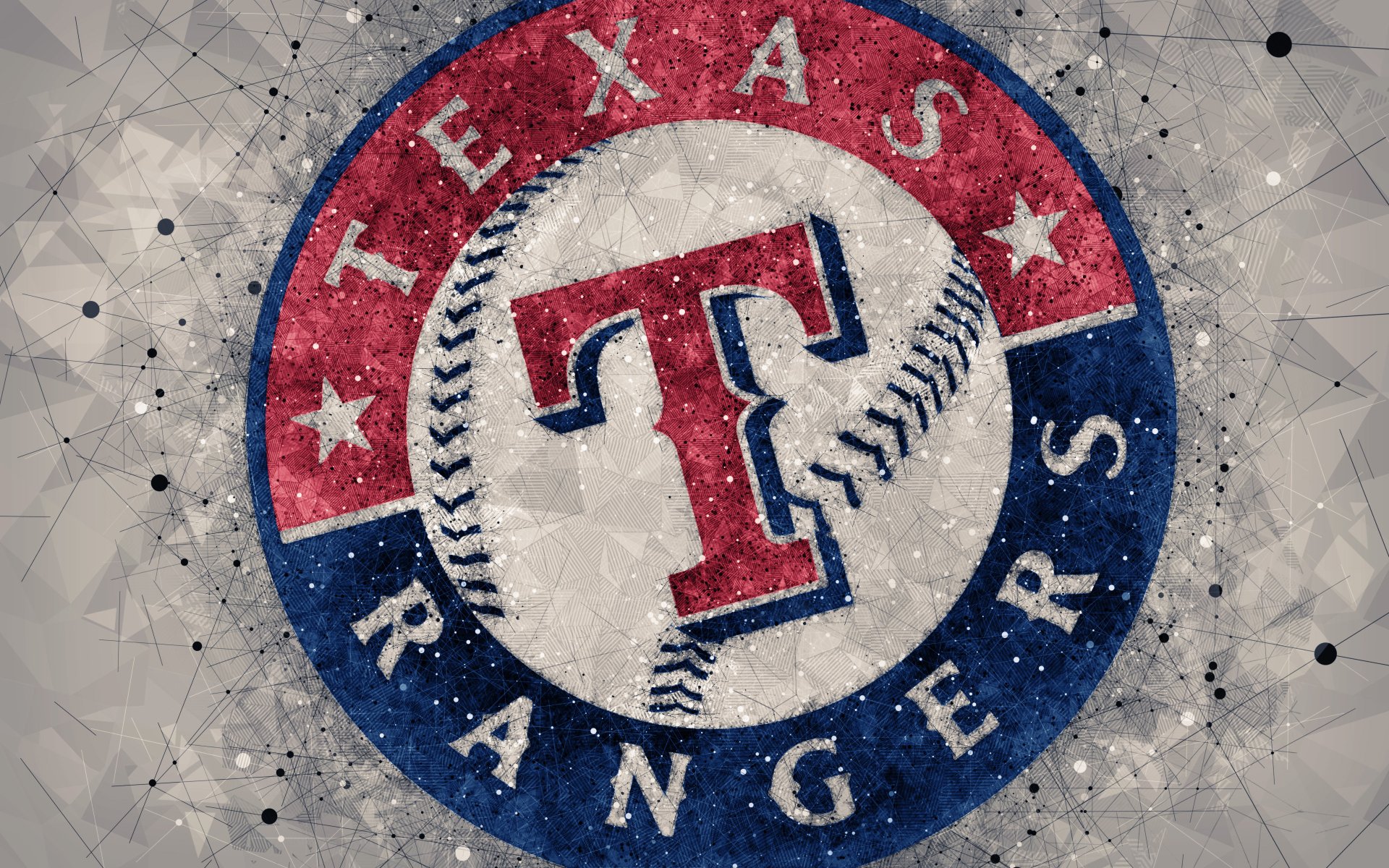 Download Logo Baseball MLB Texas Rangers Sports 4k Ultra HD Wallpaper