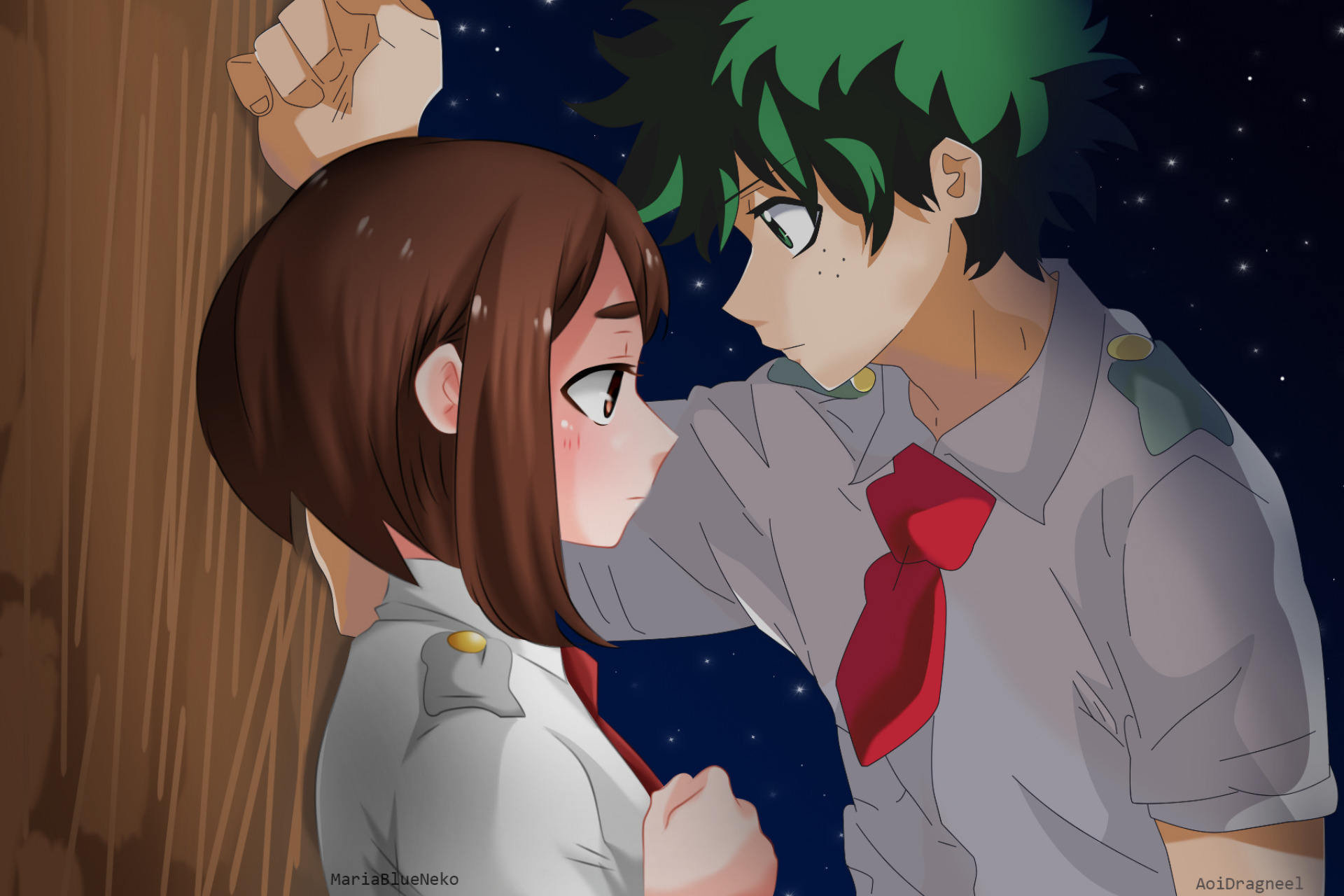 Midoriya and Uraraka HD Duo by MariaBlueNeko