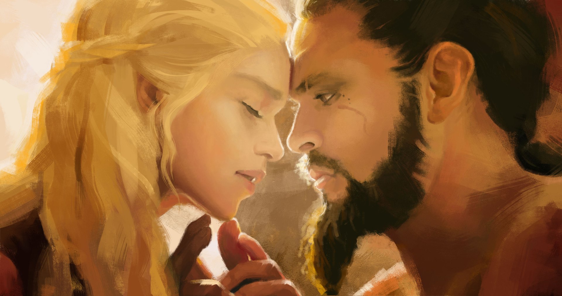 Download Drogo (Game Of Thrones) Daenerys Targaryen TV Show Game Of Thrones HD Wallpaper by viktoria 130290