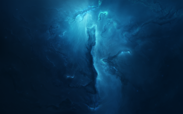 Sci Fi Nebula Blue Space Cosmos HD Wallpaper | Background Image