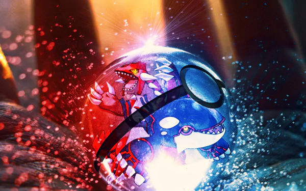 Kyogre (Pokémon) Groudon (Pokémon) video game Pokemon HD Desktop Wallpaper | Background Image