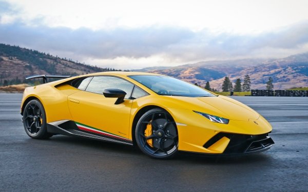 Vehicles Lamborghini Huracán Performanté Lamborghini Car Yellow Car Supercar HD Wallpaper | Background Image