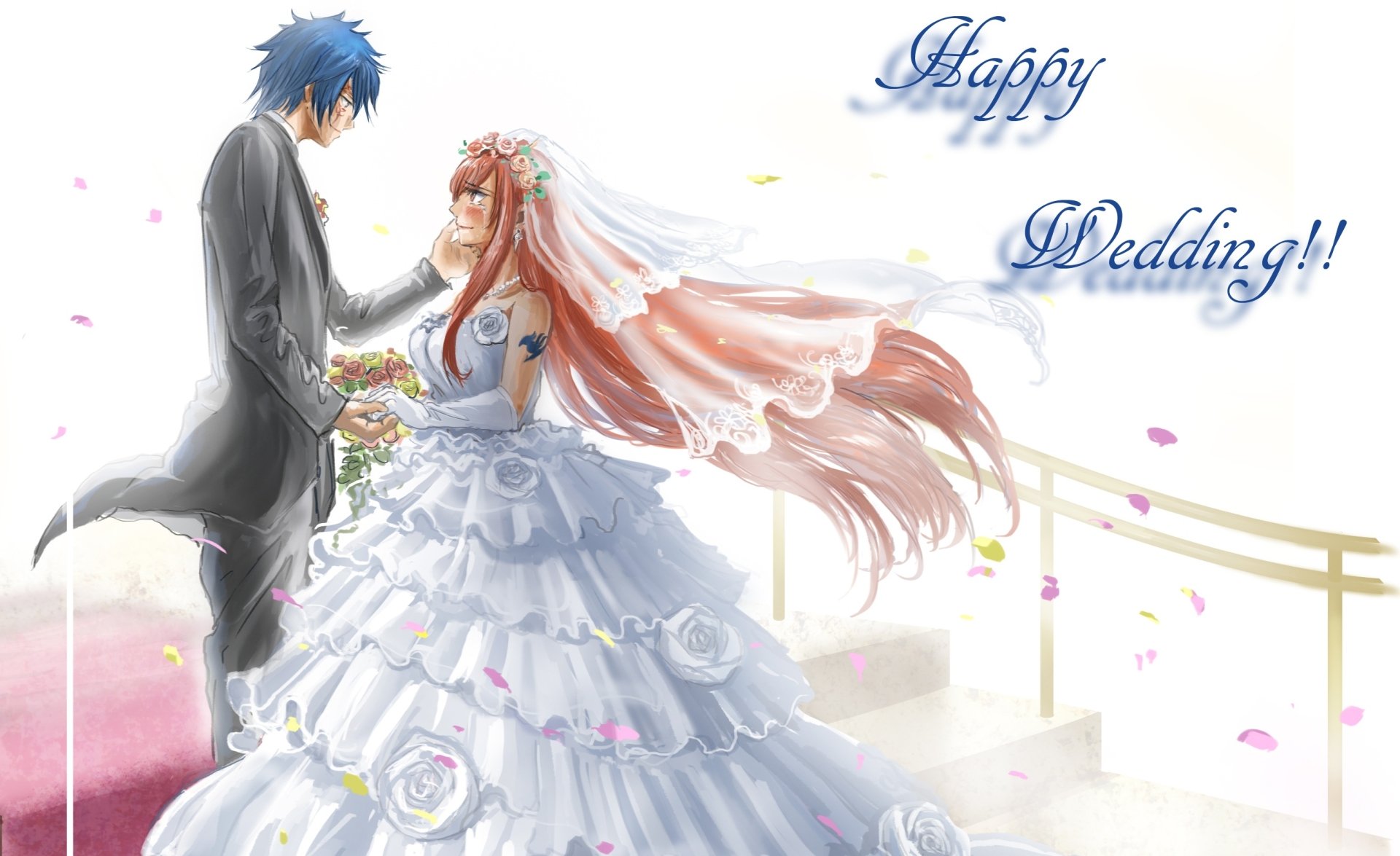 Download Jellal Fernandes Erza Scarlet Anime Fairy Tail HD Wallpaper by Natuchobi