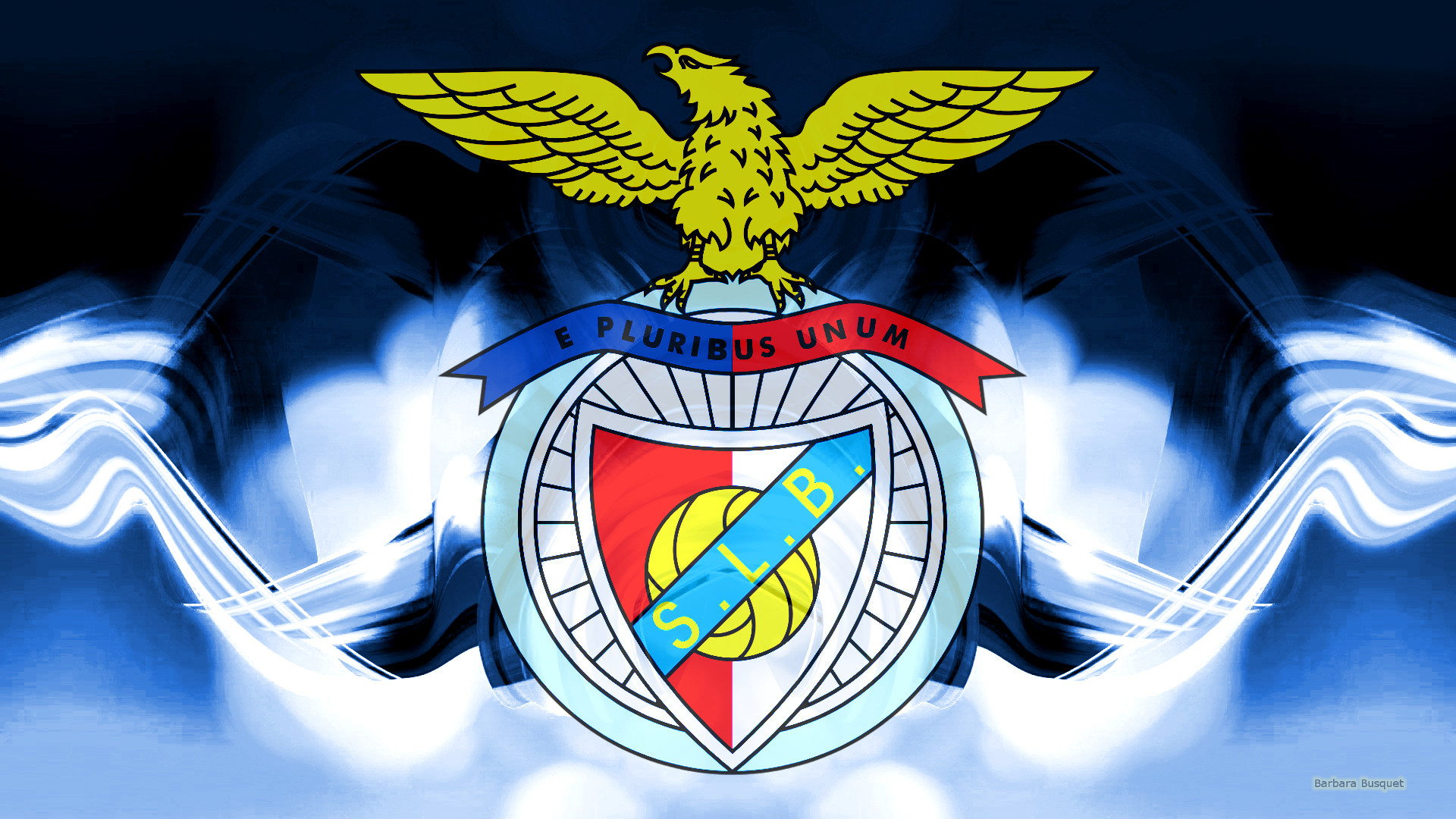 Download Emblem Logo Soccer S.L. Benfica Sports HD Wallpaper