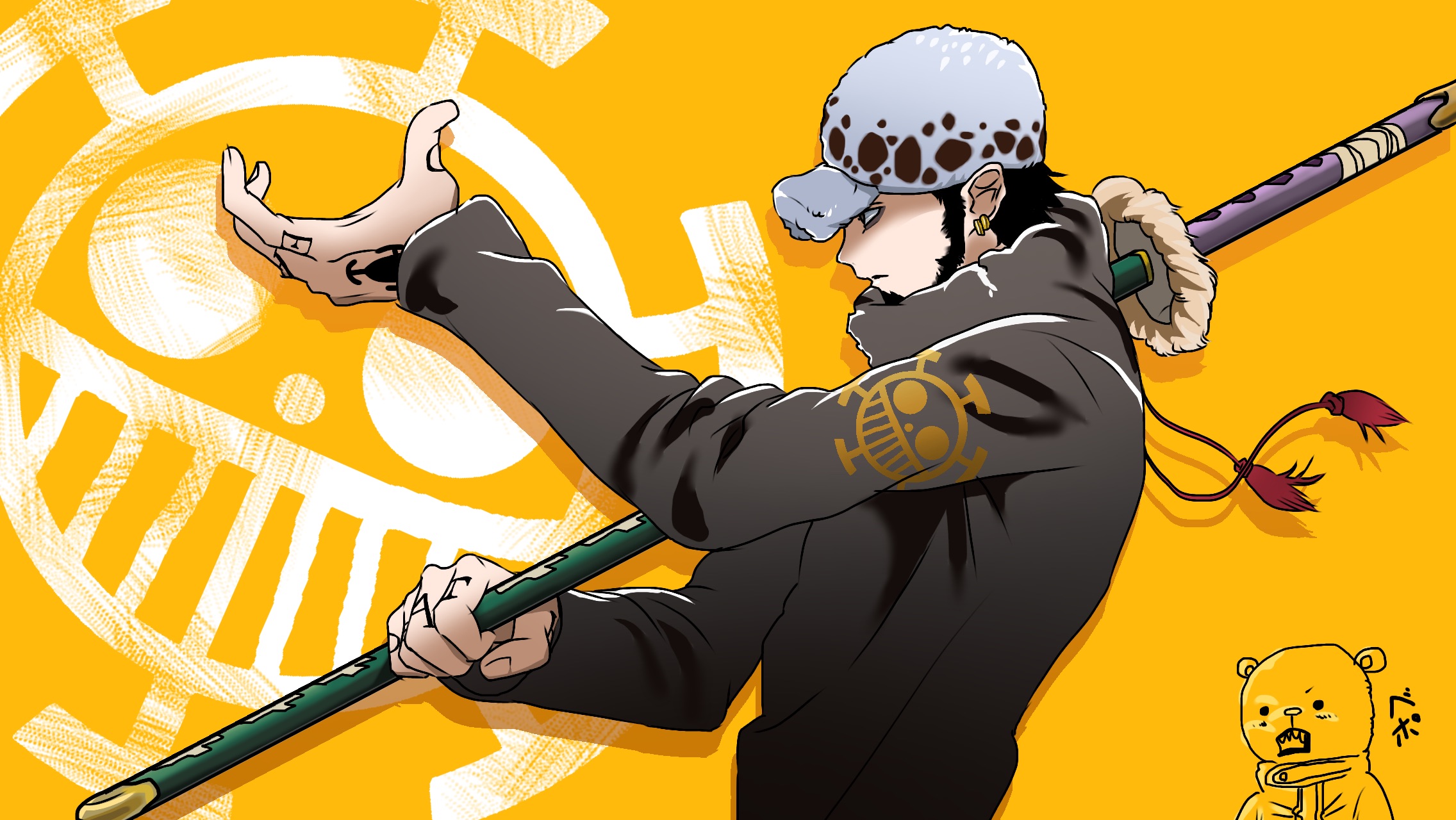 Download Trafalgar Law Anime One Piece HD Wallpaper by りゅう