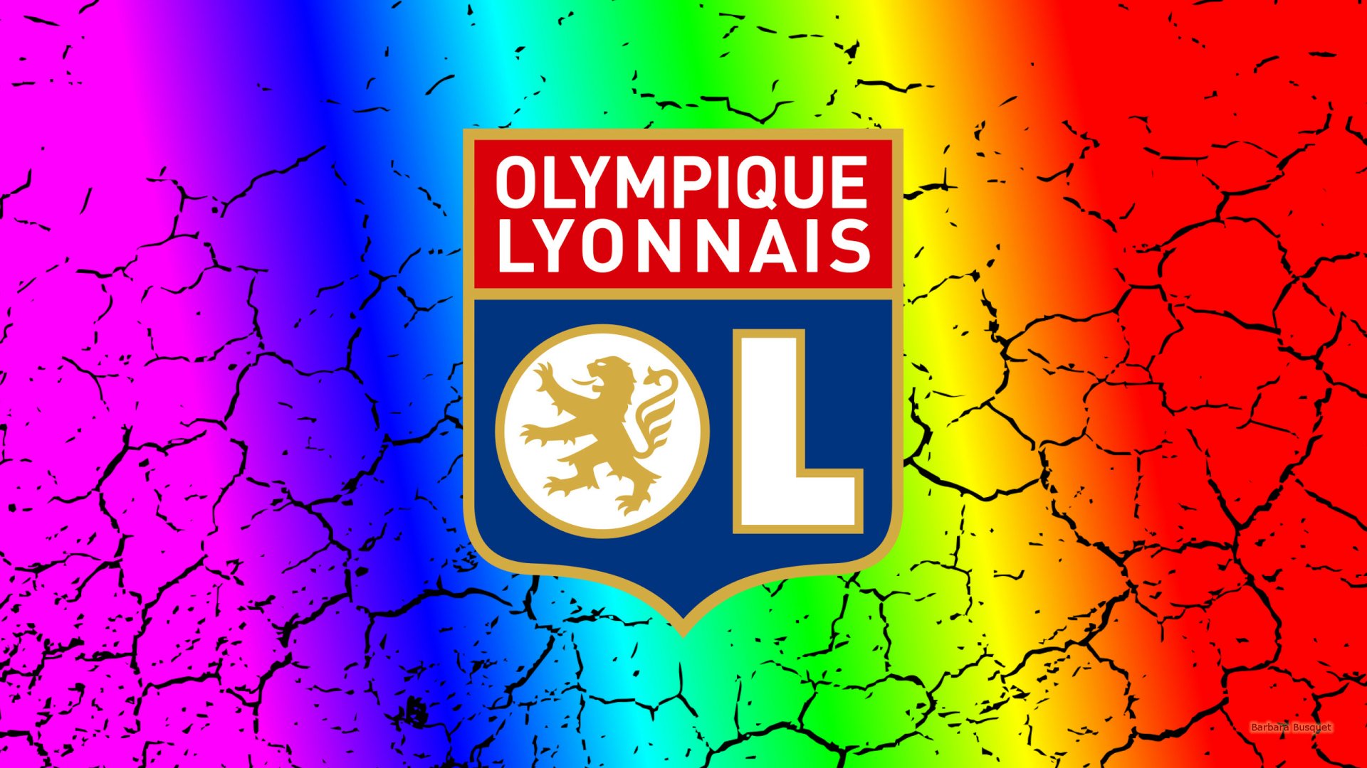 Download Emblem Logo Soccer Olympique Lyonnais Sports HD Wallpaper😣 ...