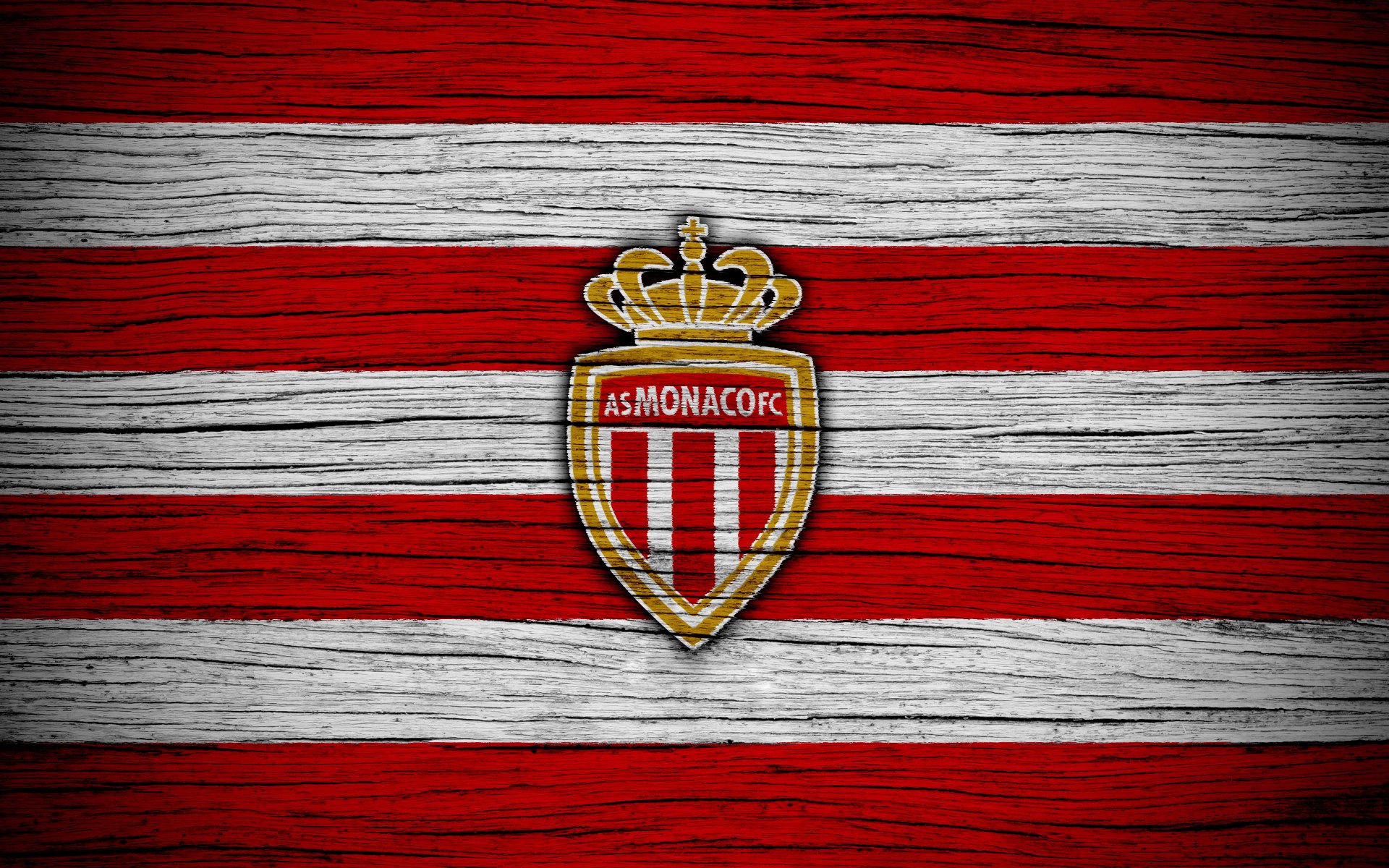 Download Emblem Logo Soccer AS Monaco FC Sports  4k Ultra HD Wallpaper
