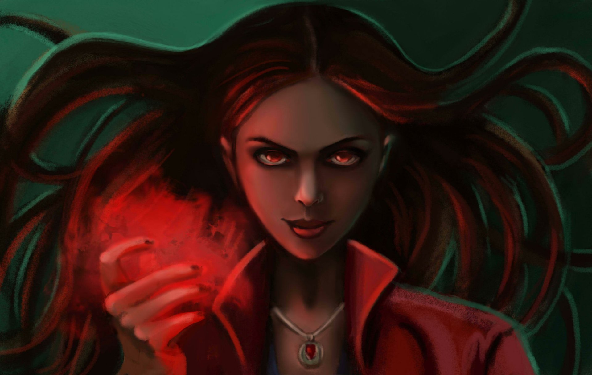 Download Comic Scarlet Witch HD Wallpaper by nena211