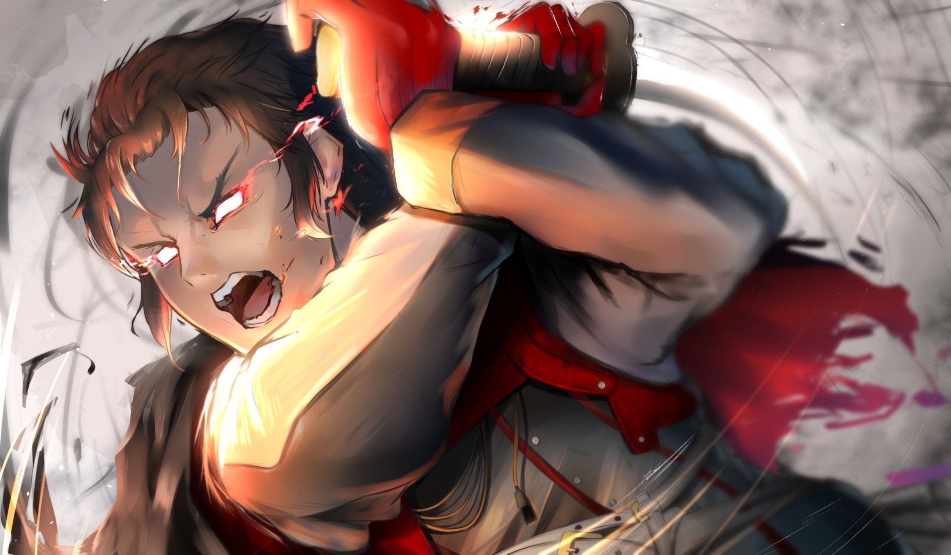 Download Hijikata Toshizō (Fate/Grand Order) Anime Fate/Grand Order HD Wallpaper by 月見ねこ