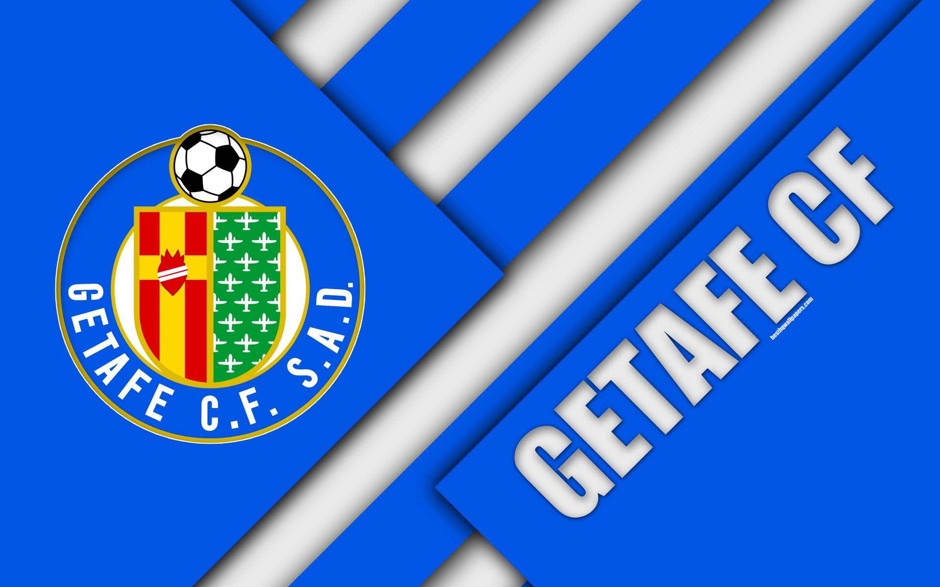 Download Emblem Logo Soccer Getafe CF Sports 4k Ultra HD Wallpaper