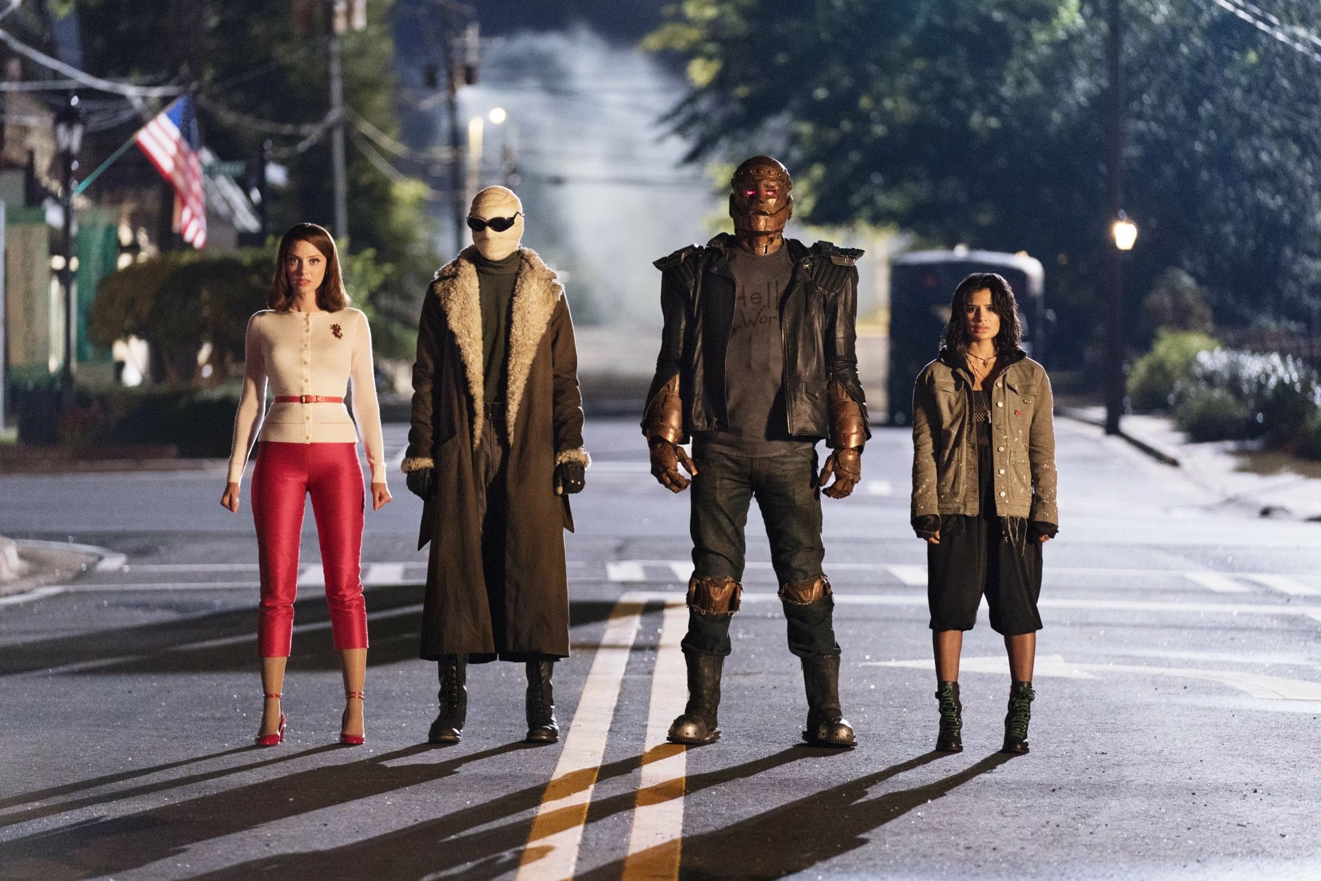 Download Rita Farr April Bowlby Diane Guerrero Crazy Jane Elasti-Girl Negative Man Robotman (DC Comics) TV Show Doom Patrol 4k Ultra HD Wallpaper