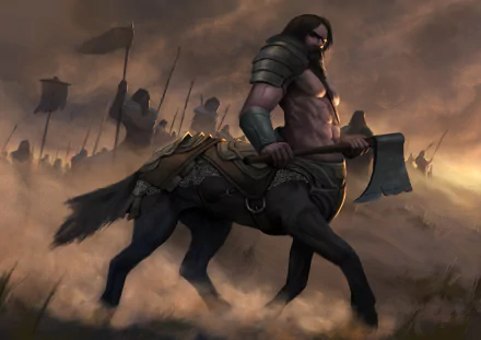 warrior fantasy centaur fantasy warrior HD Desktop Wallpaper | Background Image