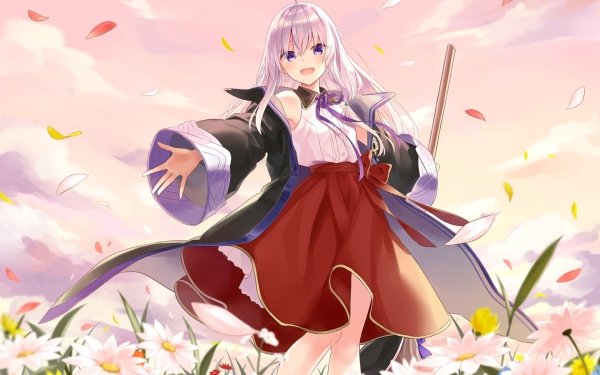Anime The Journey of Elaina Flower Sunset Elaina HD Wallpaper | Background Image