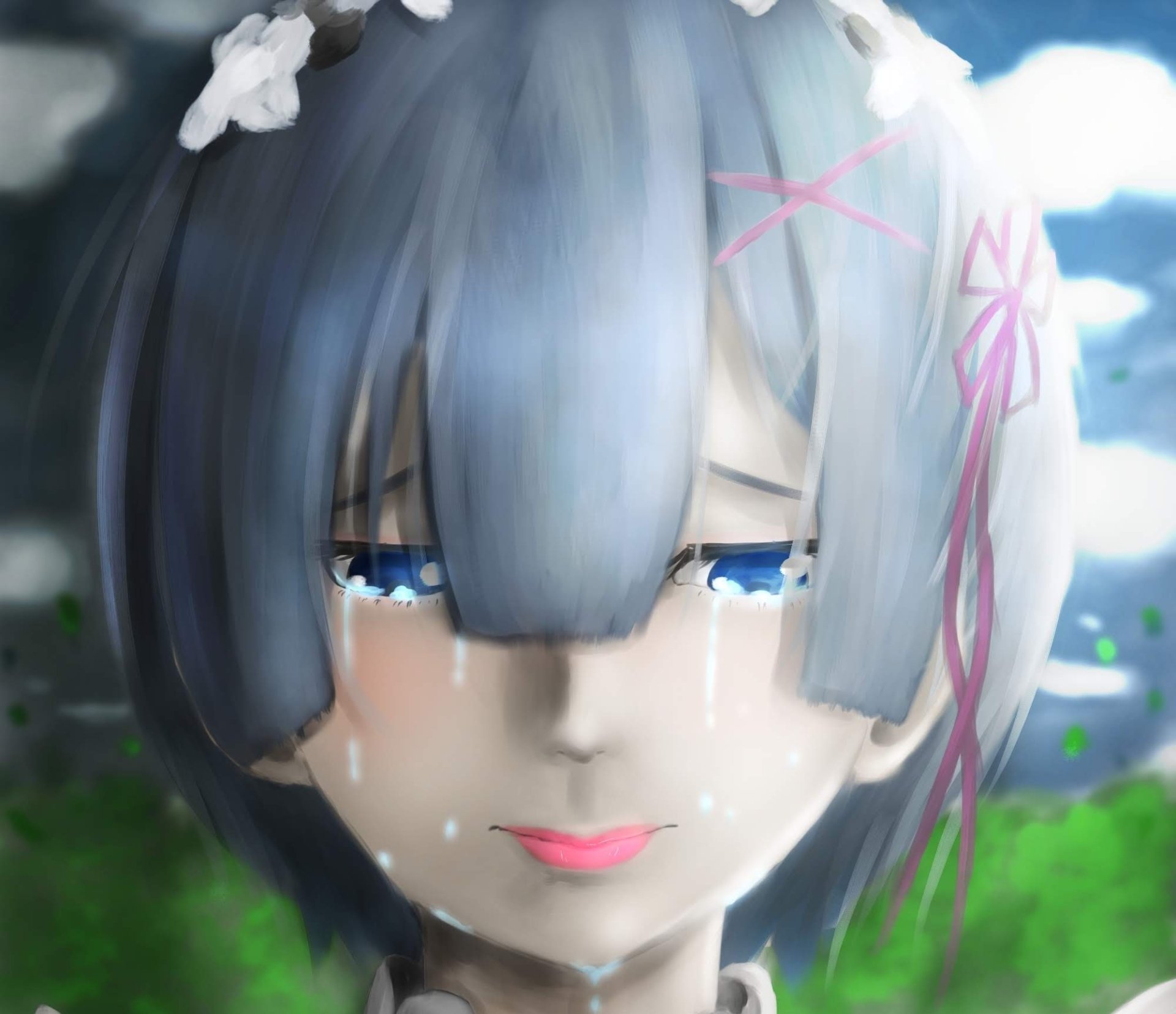 Download Rem (Re:ZERO) Anime Re:Zero - Starting Life In Another World HD Wallpaper by SIROU