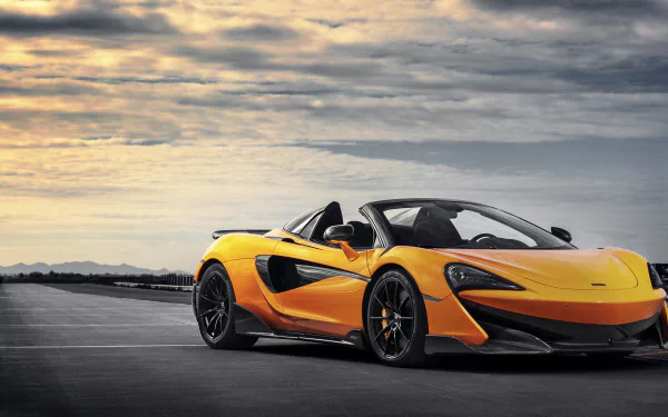 orange car supercar car McLaren vehicle McLaren 600LT HD Desktop Wallpaper | Background Image