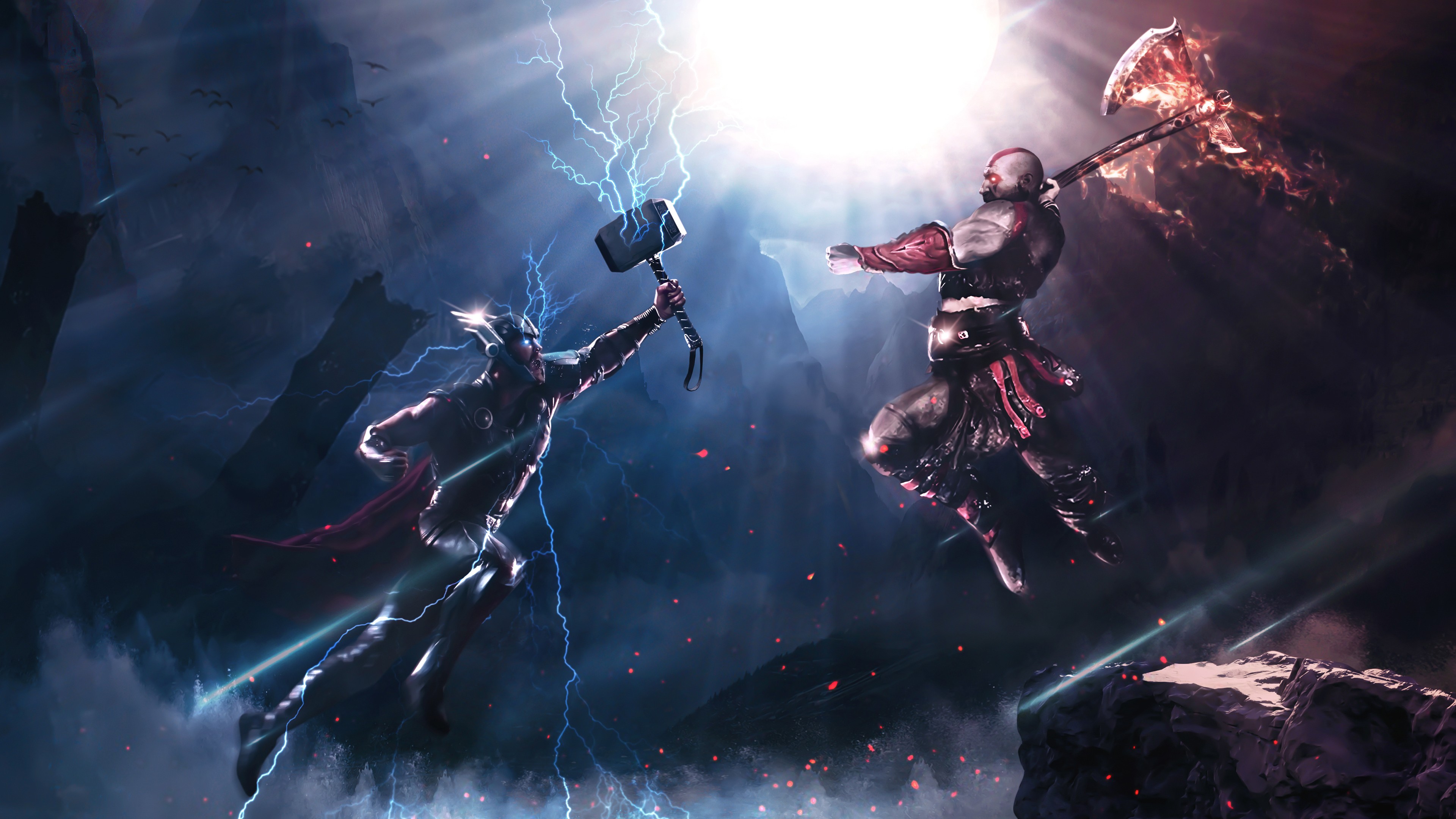 Versus Battle - EMH Thor vs PS4/God of war 4 kratos